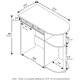 thumbnail image 3 of 11192EX/BK 99797E Home Computer Desk Writing Table, Espresso Finish, 3 of 8
