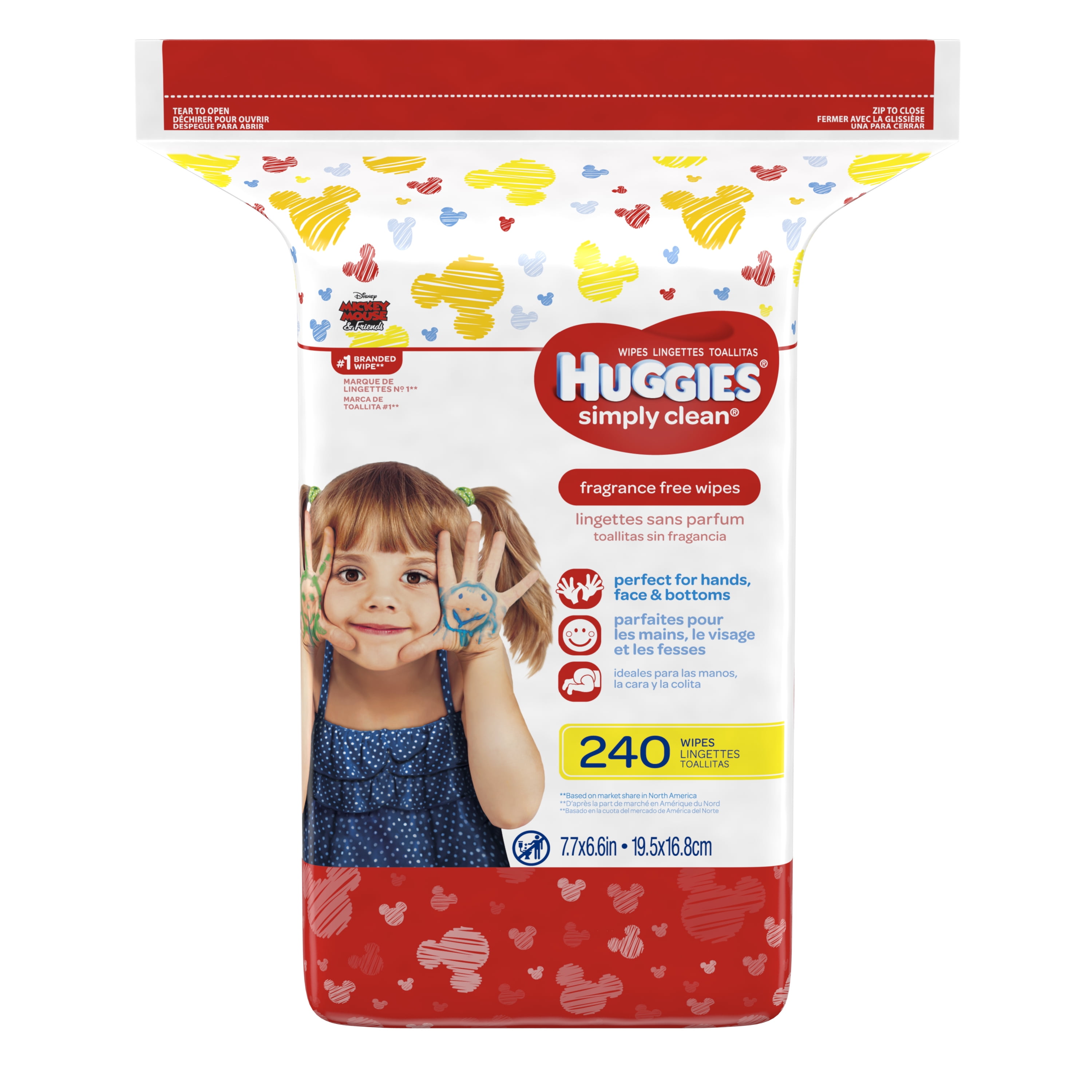 Huggies Simply Clean Wipes 240 CT