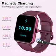 Blackview Smart Watch for Women, Bluetooth Calling, AI Voice Assistant, Fitness Tracker with 100+ Sports Modes, IP68 Water Resistant, Custom Watch Faces, Compatible with Android & iPhone, Red