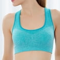 thumbnail image 6 of Clothes Idoravan Sports Bras for Women Clearance Traceless Sports Bra with A Beautiful Back Yoga Sleep Fitness Style Underwear Bra Green M, 6 of 6