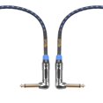 thumbnail image 5 of Cable de guitarra Clef Audio Labs de 6,35 mm TS a 6,35 mm TS en ángulo TS, 5 of 5