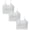 White 3PCS, variant on LYMAYTER Girls Stretchy Comfort Training Bra Breathable Soft Support Casual Everyday Cami Bralette