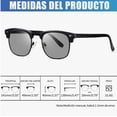 thumbnail image 3 of Lentes Fotocromáticos Cuadrados Anti Luz Azul Armazón Sin Graduación Modelo Negro, 3 of 4