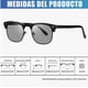 thumbnail image 3 of Lentes Fotocromáticos Cuadrados Anti Luz Azul Armazón Sin Graduación Modelo Negro, 3 of 4