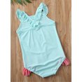 thumbnail image 3 of Aunavey Baby Toddler Girls One-Piece Flamingo Swimsuits Ruffle Bathing Suit Beachwear, 3 of 6