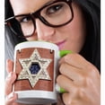 thumbnail image 2 of 3drose, Czech Republic, Plzen, Great Synagogue - Eu06 Wbi0337 - Walter Bibikow, 15oz Two-tone Green Mug, 2 of 6