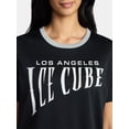 thumbnail image 4 of Ice Cube Women's Graphic Jersey with Short Sleeves, Sizes XXS-XXL, 4 of 5