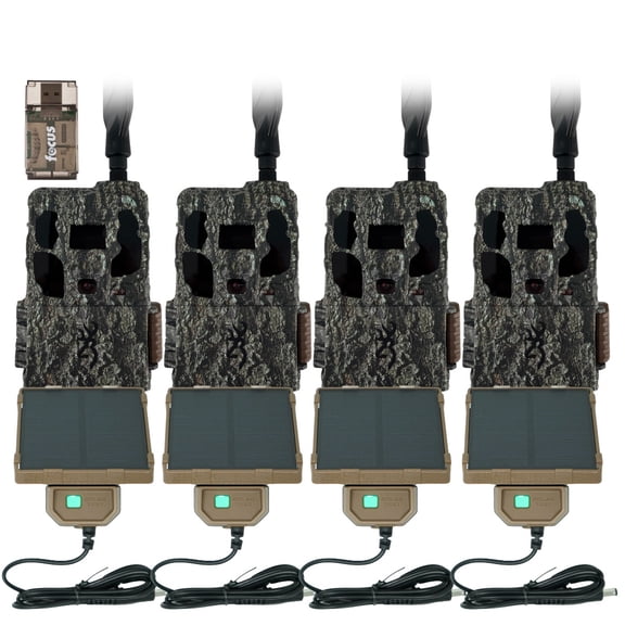 Browning Trail Camera Defender Pro Scout Max HD 46MP with Solar Pack and Accessories Bundle