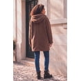 thumbnail image 3 of Roaman's Women's Plus Size Hooded Teddy Fleece Coat, 3 of 5