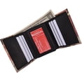 thumbnail image 4 of Men's Genuine Leather Credit Card ID Holder Trifold Wallet with Middle Flap Skull, 4 of 9