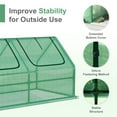 thumbnail image 6 of Aoodor 4 ft. x 2 ft. x 2 ft. Mini Greenhouse with 2 Zipper Doors, Water Resistant UV Protected for Flowers, vegetables and herbs - Green, 6 of 8