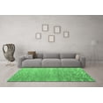 thumbnail image 3 of Ahgly Company Indoor Round Abstract Emerald Green Modern Area Rugs, 5' Round, 3 of 4