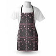 thumbnail image 3 of Pink and Grey Apron Spring Butterflies Flower Leaves Stylish Inspiration Season Concept, Unisex Kitchen Bib Apron with Adjustable Neck for Cooking Baking Gardening, Charcoal Grey Pink, by Ambesonne, 3 of 3