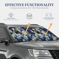 thumbnail image 3 of Goofa Abstract Blue Squares Pattern 2 Piece Car Windshield Sun Shade Foldable | Front Windshield Shade for Sun, Heat and UV Rays | Sunshade for Car Front Window-Small, 3 of 7