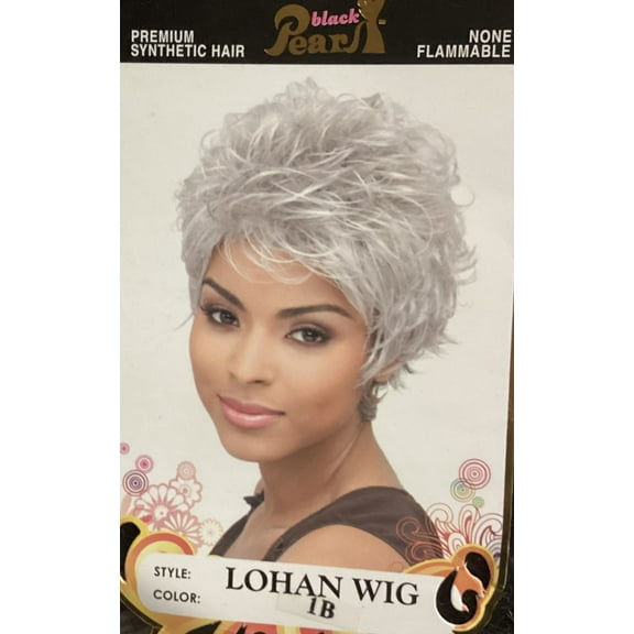 Pearl  Back Wig Premium Synthetic Hair - Style: LOHAN WIG  #1B  Black
