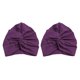 thumbnail image 2 of Minnieouse Sombrero de bebé Bandanas de algodón Niños Niñas Bebé Turbante Diadema Accesorios para el cabello para niños Tocado Headwrap Fotografía Morado oscuro 2piezas Minnieouse CBP041606, 2 of 5