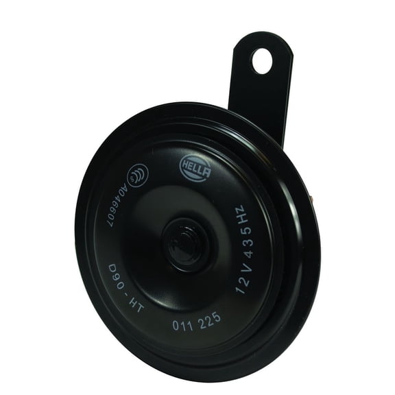HELLA 012588071 Black 92mm 12V Disc Horn (Ht Universal Fit-Single Blister Pack)