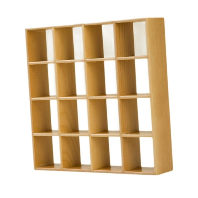 Estantería de casa de muñecas a escala 1:12, muebles en miniatura, modelo de juguete, decoración de casa de muñecas, juego de simulación, estantería Madera