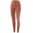 thumbnail image 2 of A2Y Women's Ribbed High Waist Seamless Leggings Cedar Wood SM, 2 of 3