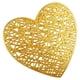 thumbnail image 2 of Juego de posavasos de PVC con forma de corazón, 1 pieza, manteles individuales resistentes al calor con lámina dorada, antideslizantes, para tazas de café y decoración del hogar y el comedor. JASKFLY, 2 of 9