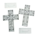 thumbnail image 4 of Fun Express Cross Suncatcher Craft Kit with Stand - Craft Supplies for Kids and Adults Perfect Creative Art Projects Great for Weddings Parties and Special Occasions Stained Glass Design - 12 Pieces, 4 of 4