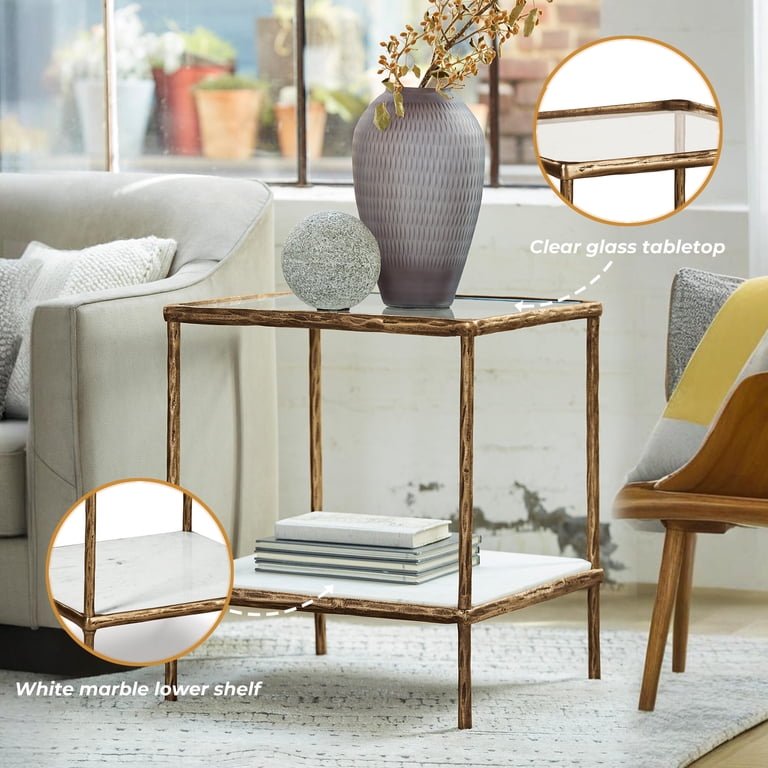 Signature Design by Ashley Ryandale Accent Table, Brass Finish photo 5