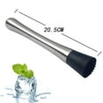 thumbnail image 3 of RuiJiao Stainless Steel Cocktail Muddler for Fresh Mint and Citrus, Durable 8in Bar Tool with Mirror Finish, Dishwasher Safe Rust-Resistant Ice Artifact, 3 of 9