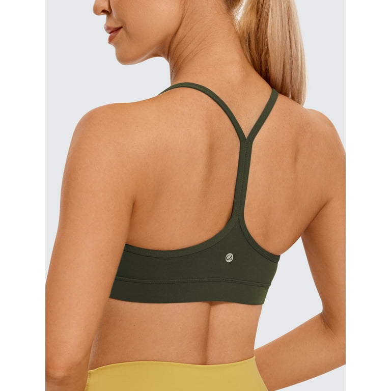 CRZ YOGA Butterluxe Womens Soft Bras wire-free Racerback Padded