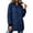 Navy, variant on Vivianyo HD Women's Bomber Collar Long Quilted Jacket, Long Sleeve Lightweight Zip Up Winter Coat with Pockets, Sizes S-2XL