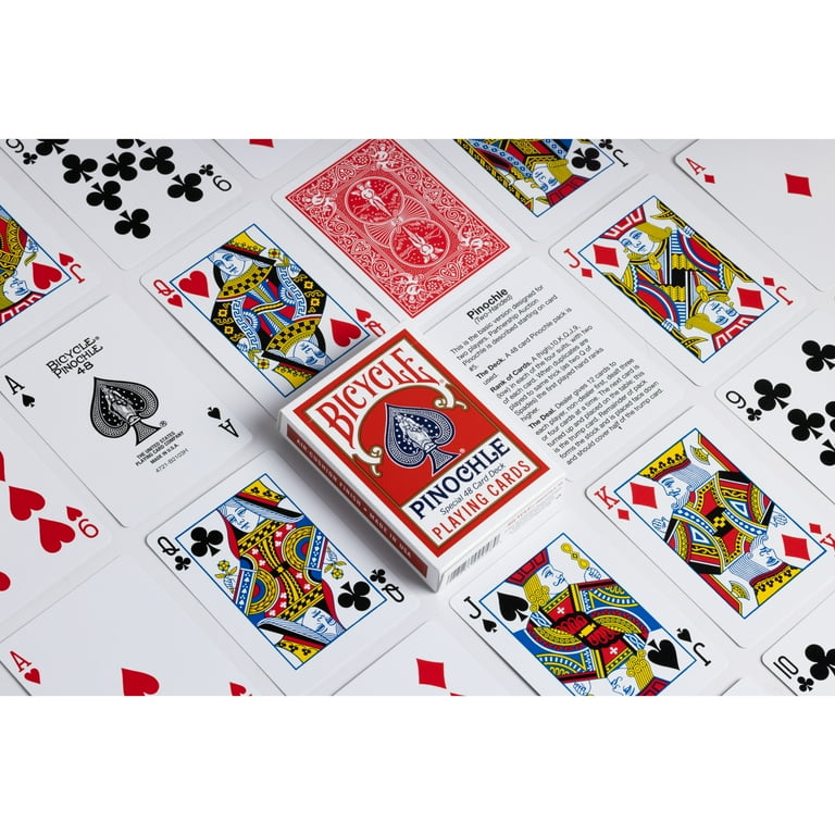 Bicycle Pinochle Playing Cards Standard Index 1 Deck Red or Blue Color May Vary Walmart