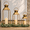 Antique Gold-Set of 3 20" 15.7" 12", variant on Decorative Metal Lanterns Indoor Outdoor Candle Holder For Porch Patio Fireplace Floor Weddingmas Fall Holiday Farmhouse Table Centerpiece (antique Set Of 3 20" 15.7" 12")
