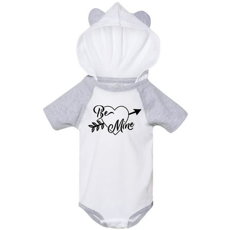 

Inktastic Be Mine Valentine s Day Arrow and Heart in Black Gift Baby Boy or Baby Girl Bodysuit