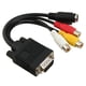 thumbnail image 4 of unbranded Cable Adaptador Vga A S-Video Y 3Rca En Negro Con Materiales PVC Y Cobre Para Señal Av, 4 of 8
