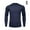 Navy, variant on Men Long Sleeve Compression Sports Blouse Thermal Base HOT Layer SALE L9X6