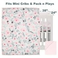 thumbnail image 2 of Bedtime Originals Blossom Pink Watercolor Floral 3-Piece Mini Crib Bedding Set, 2 of 7