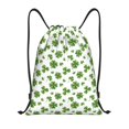 thumbnail image 1 of Saiise St. Patrick's day Pattern Sports Drawstring Backpack - String Swim Gym Bag with Wet Proof Pocket for Women&Men-Medium, 1 of 6