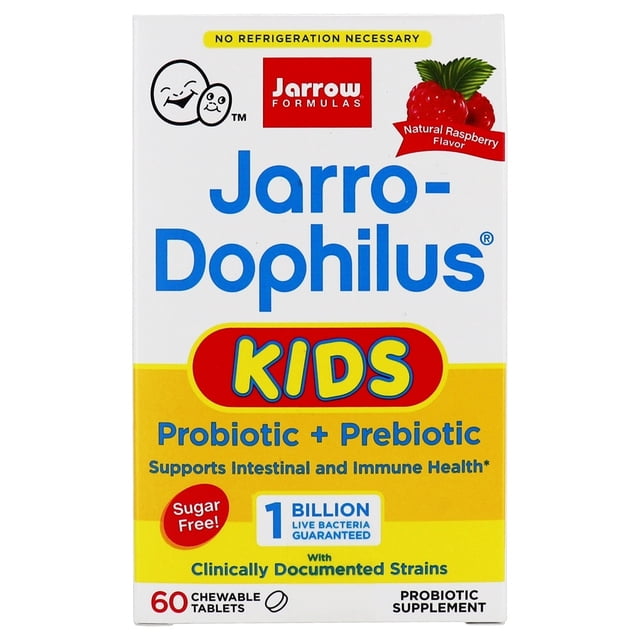 Jarrow Formulas - Jarro-Dophilus Kids Probiotic + Prebiotic Formula 1 Billion CFU - 60 Chewable Tablets