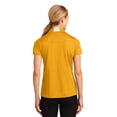 thumbnail image 2 of Sport-Tek LST655 Ladies Side Blocked Micropique Sport-Wick Polo Shirt , Gold/White, M, 2 of 6