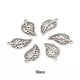 thumbnail image 5 of 50 piezas, pulsera, collar, decoración de hojas, decoración de hojas, artesanía DIY, colgante, adorno, fabricación de joyas, accesorios Ropa, zapatos y accesorios Miscelánea Plata antigua Minnieouse  AP018194-02, 5 of 6