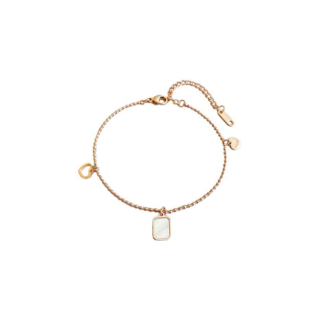 Brazalete Minnieouse geometría oro rosa