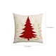 thumbnail image 3 of Peach Print Christmas Pillowcase Christmas Tree Elks Pillowcase Sofa Bedside Cushion Cover Size 17.7 X17.7 Inches, 3 of 6