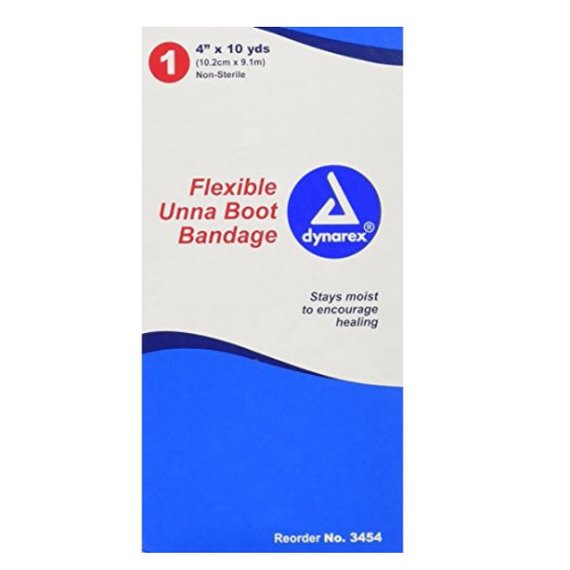 8 Pack Dynarex Unna Boot Flexible Non-Sterile Bandage 4 Inches x 10 Yards Each