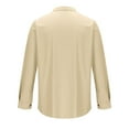 thumbnail image 4 of Aloohaidyvio George Mens Button Down Shirt Regular Fit Long Sleeve Casual Solid color Corduroy Jacket, 4 of 5