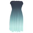 thumbnail image 4 of bbyeadc Women's Strapless Maxi Dress Plus Size Tube Top Long Skirt Sundress Cover Up, Cyan S, 4 of 5
