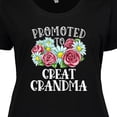 thumbnail image 4 of Inktastic Promoted to Great Grandma with Flowers Women's Plus Size T-Shirt, 4 of 5