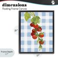 thumbnail image 4 of Stupell Industries Farmhouse Vine Ripe Tomatoes on Plaid Black Floating Frame Canvas Art, 17 x 21, by Lanie Loreth, 4 of 8