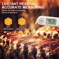 thumbnail image 2 of Meat Thermometer, Instant Read Cooking Thermometer, Cooking Thermometer with Foldable Long Probe and Backlight Screen, Perfect for Kitchen Cooking, BBQ, Water,Meat, Milk, 2 of 5