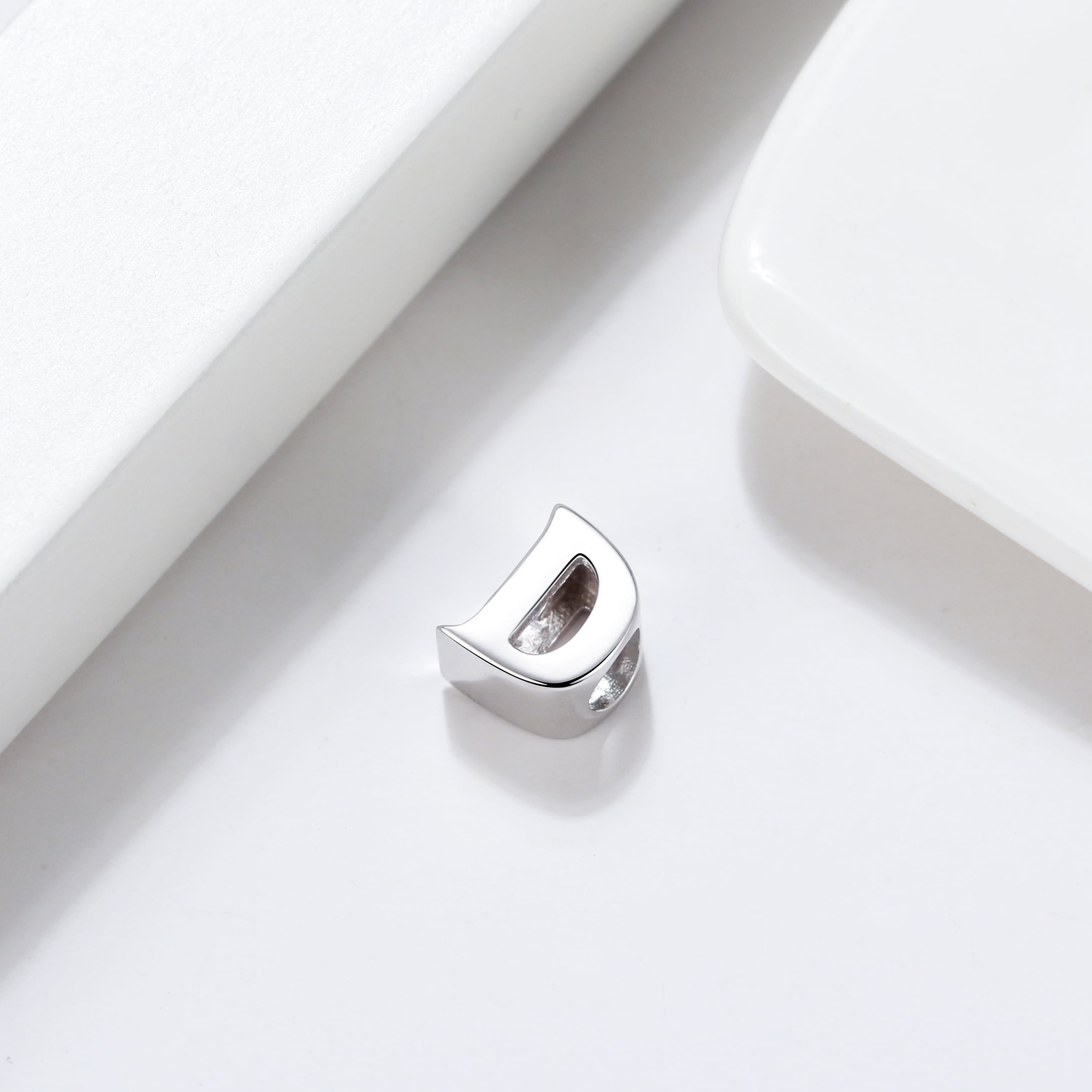 Initial Letter Charms for Women Bracelet Sterling Silver  Ginger Lyne Collection