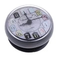 thumbnail image 3 of Reloj de pared pequeño para baño, reloj con ventosa, reloj con espejo, reloj de ducha para baño Gris, 3 of 8