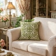 thumbnail image 6 of MMJ Pillow Covers Embroidered Cotton Throw Pillow Covers Decorative Cushion Case Home Sofa Bedroom 18x18in, 6 of 9